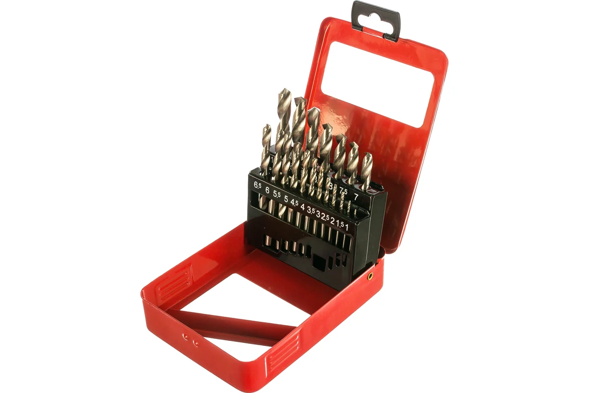 Набор свёрел по металлу 19шт, Ø1-10мм, цилиндрический хвостовик MATRIX