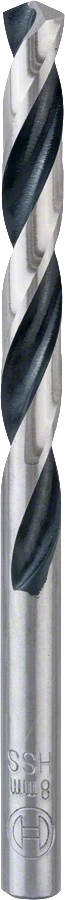 Сверло по металлу HSS PointTeQ Ø8,7х125мм, цилиндрический хвостовик BOSCH