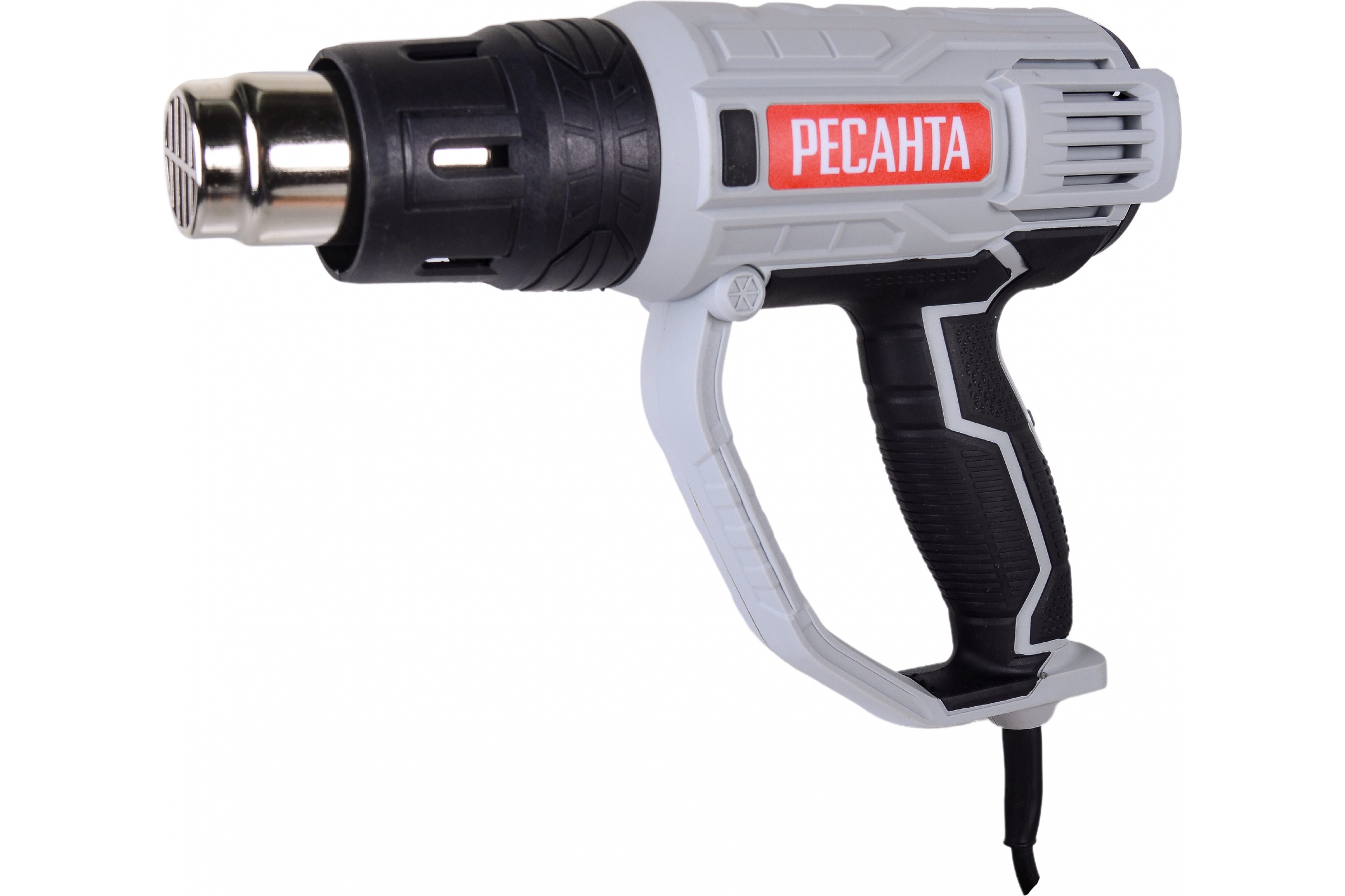 Фен строительный ФЭ-2000ЭК (2000Вт, 300/300/500л/мин, 50-550°С, 4 насадки, кейс) РЕСАНТА