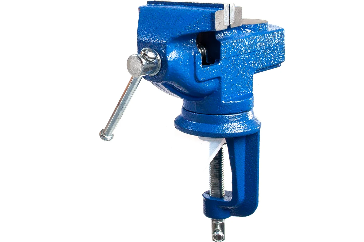 Тиски настольные 65мм, поворотные, усиленные FIT