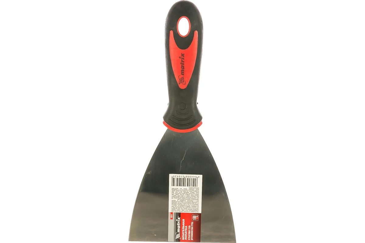 Шпатель из нержавеющей стали 100мм, с двухкомпонентной ручкой MATRIX