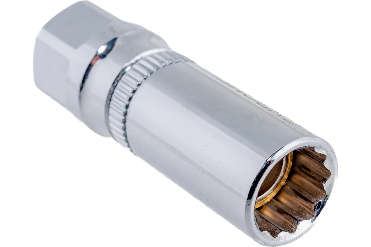 Головка торцевая свечная, магнитная, 14мм, 12-гранная, под квадрат 1/2" GROSS