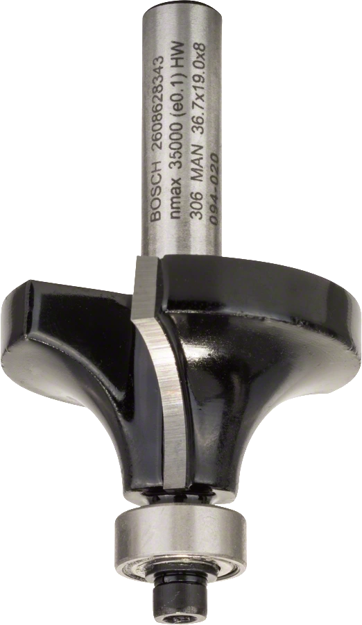 Фреза карнизная 12х19х8мм, с подшипником, с двумя лезвиями BOSCH