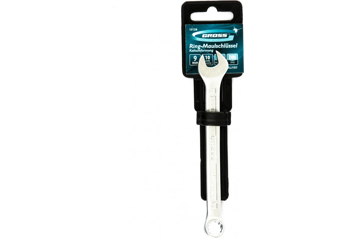 Ключ комбинированный 9мм, Cr-V, холодный штамп, GROSS