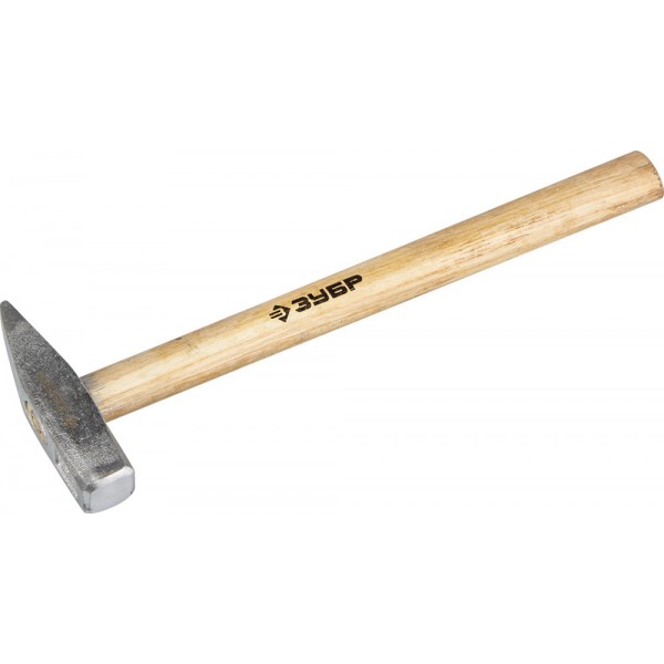 Молоток ЗУБР 0,3кг кованый оцинкованный с деревянной рукояткой