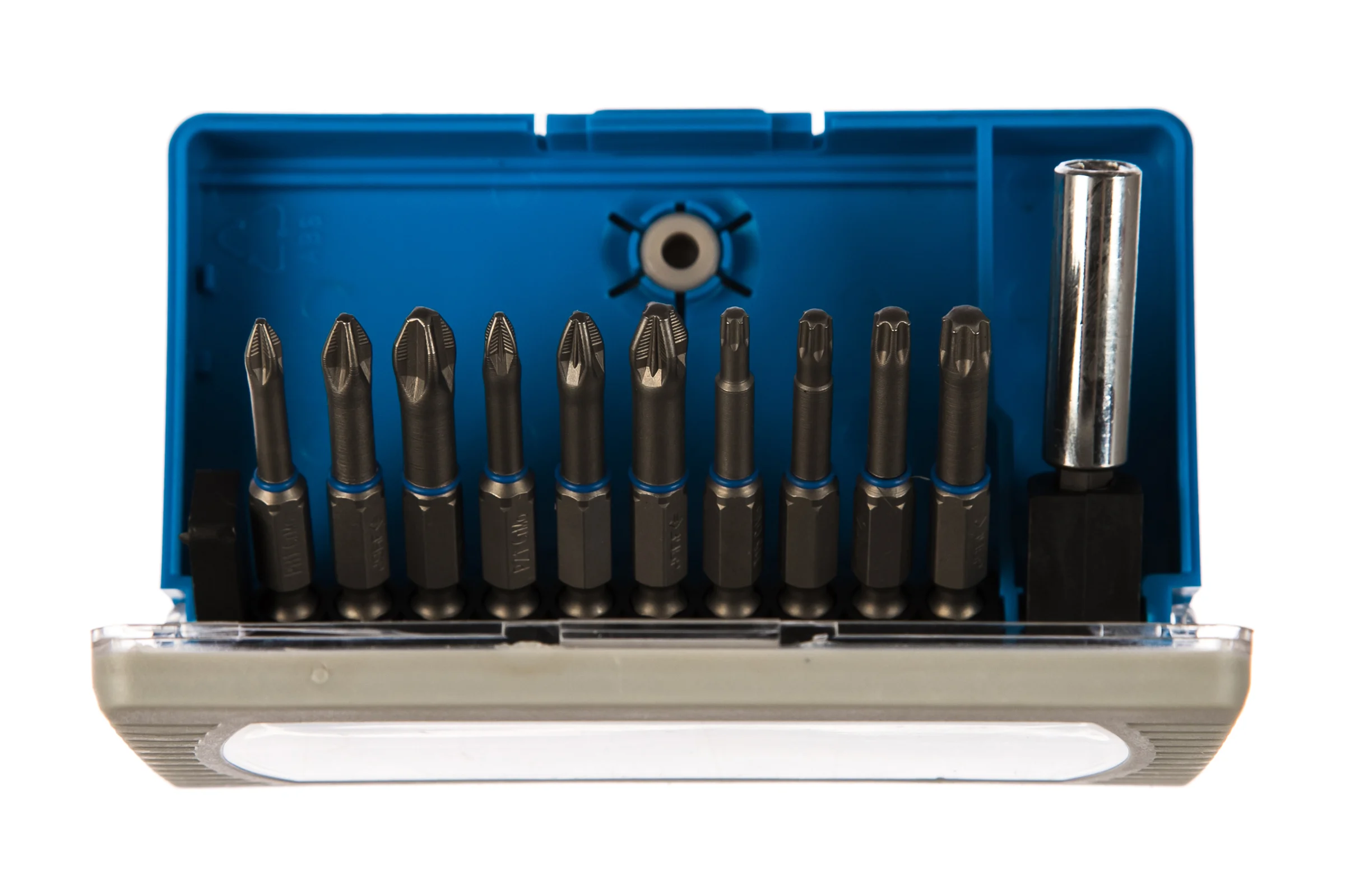 Набор бит торсионных 50мм, 11 предм. с магнитным адаптером ЗУБР "Эксперт"