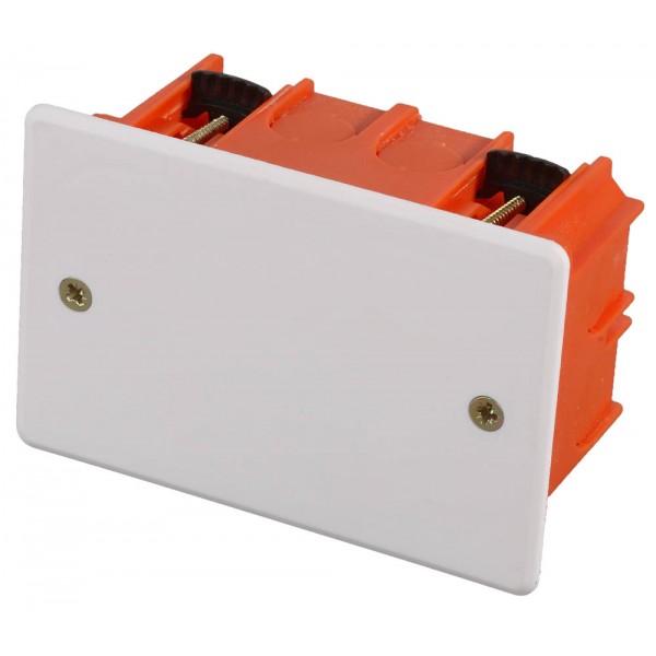 Коробка установочная СВЕТОЗАР для полых стен, 100х60х50мм, напр.400В, с крышкой, прямоуг.