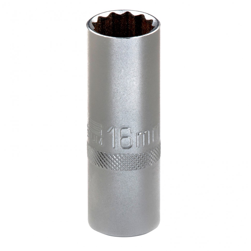 Головка торцевая свечная 16мм, 12-гранная, под квадрат 1/2" STELS