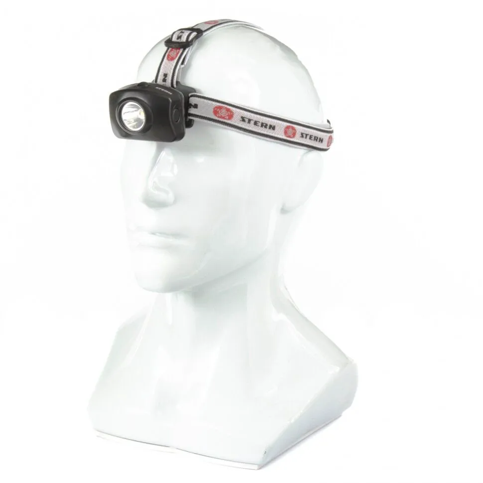 Фонарь налобный, 1 super LED, 3хААА, STERN