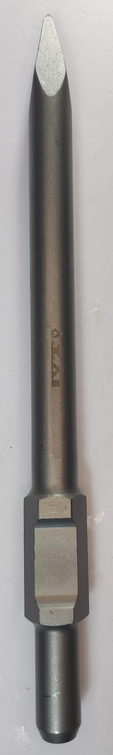 Зубило плоское 410мм с шестигранным хвостовиком 30мм IVT