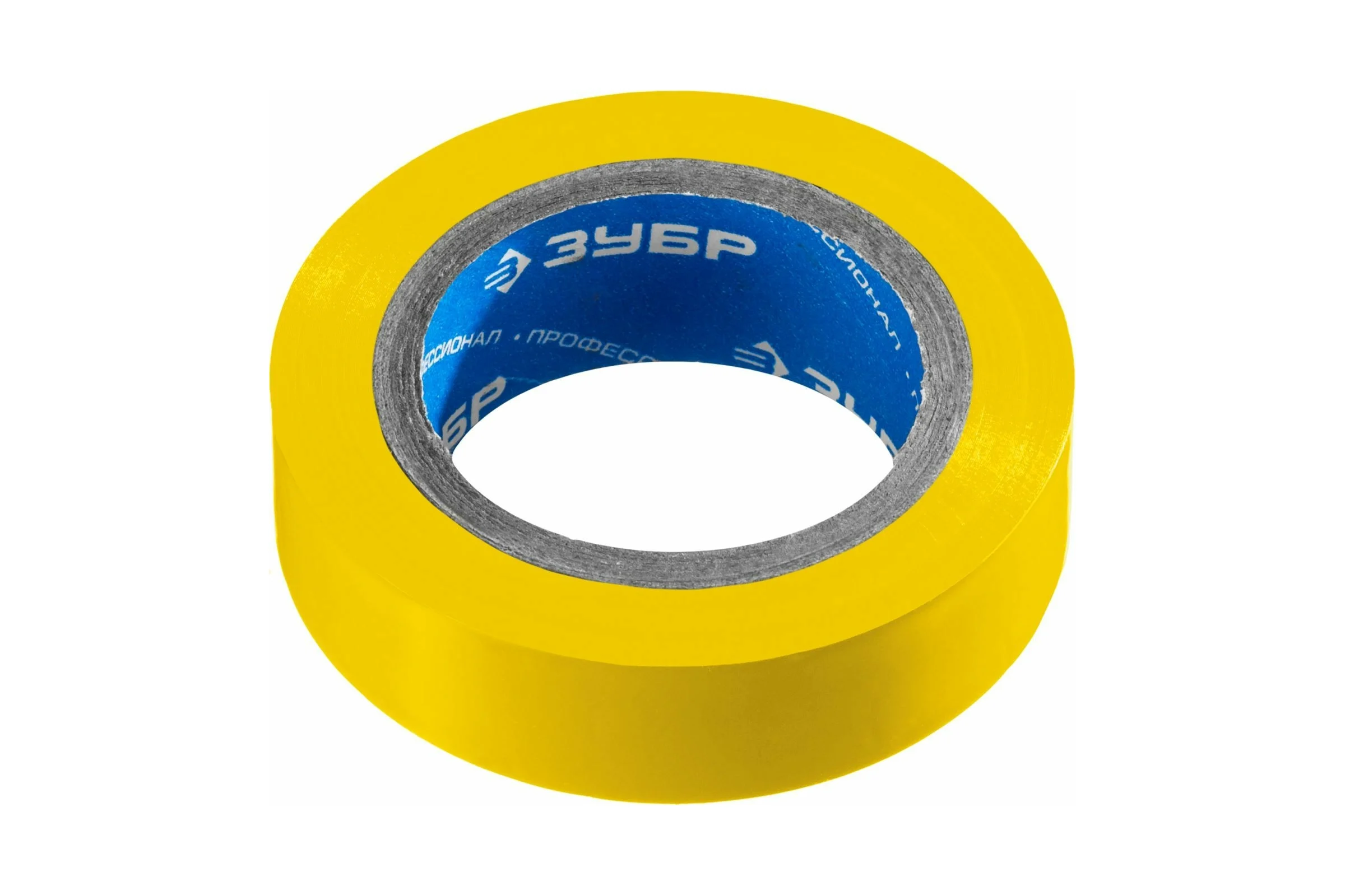 Изолента ЗУБР "Мастер" 10мх15мм желтая, ПВХ, не поддерживающая горение