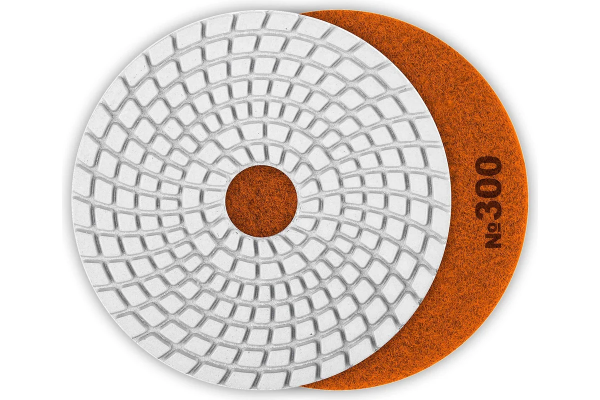 Круг алмазный гибкий шлифовальный Ø125мм, P300, мокрое шлифование, ЗУБР