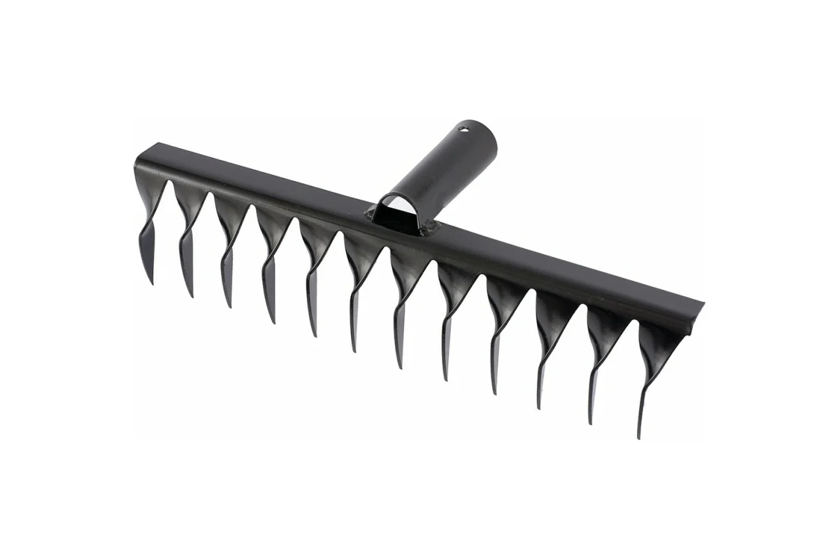 Грабли стальные 300мм, 12 витых зубьев, без черенка СИБРТЕХ