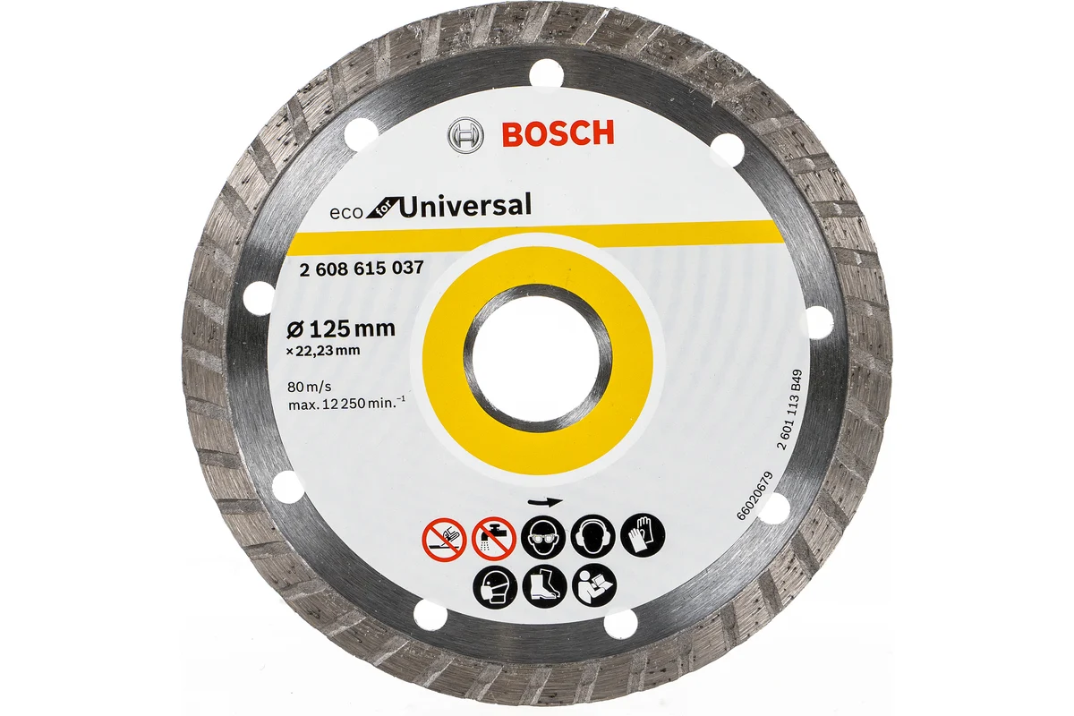Алмазный диск ECO Universal Turbo 125х22,23мм BOSCH