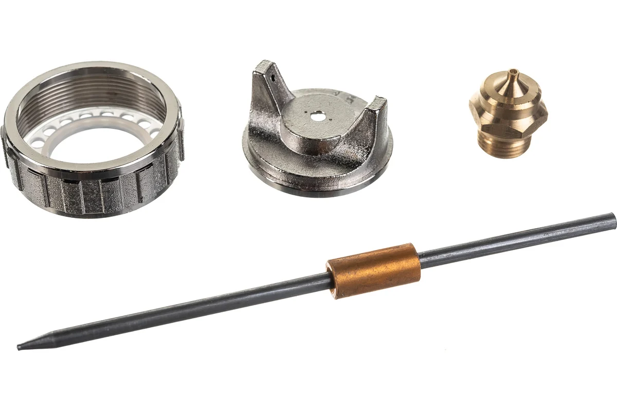 Ремкомплект для краскораспылителя 4 предм.: сопло Ø1,5мм, игла, форсунка, зажим сопла MATRIX