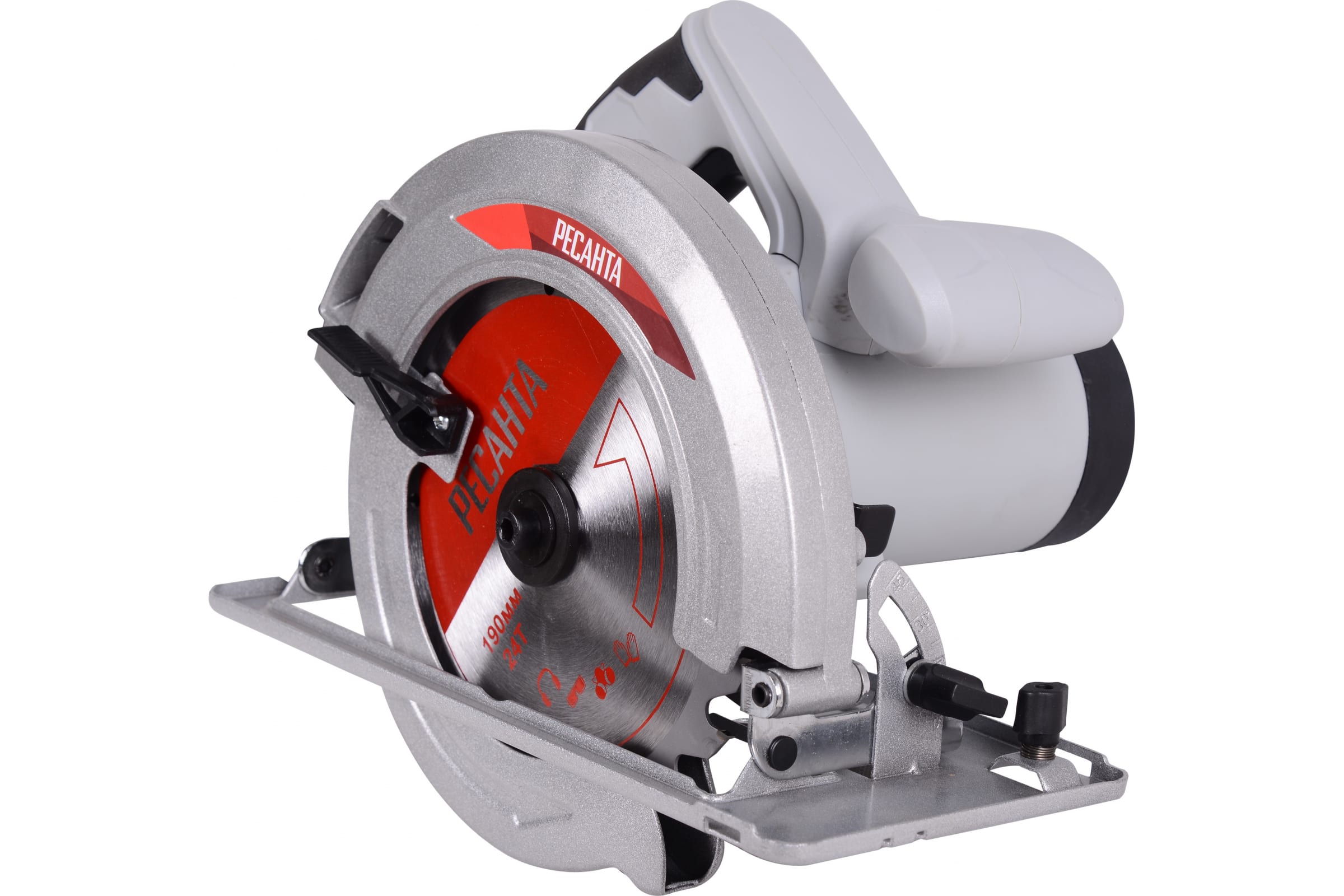 Пила дисковая ДП-190/1800 (1800Вт, Ø190х20мм, пропил 68мм, 5500об/мин) РЕСАНТА