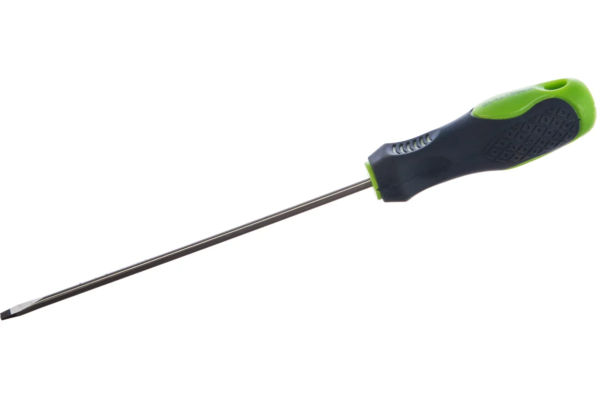 Отвёртка СИБРТЕХ, SL 4,0х150мм, Cr-V, двухкомпонентная рукоятка