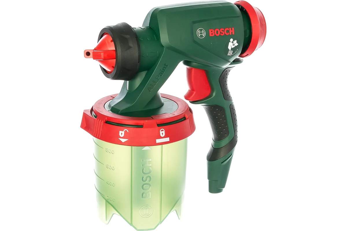 Пистолет для краскопульта (PFS 3000-2, 5000 E), бачок 1000мл BOSCH