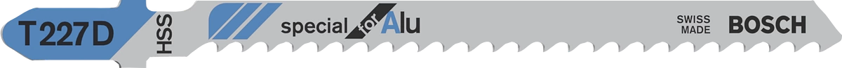 Пилка T 227D - 74х3мм по алюминию (3-15мм), стеклопластику, фигурный рез BOSCH