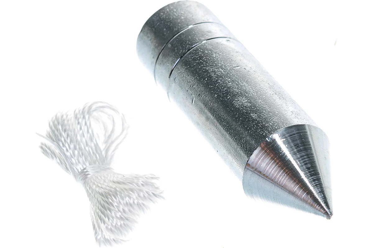 Отвес цилиндрический 300г, шнур 5м MATRIX