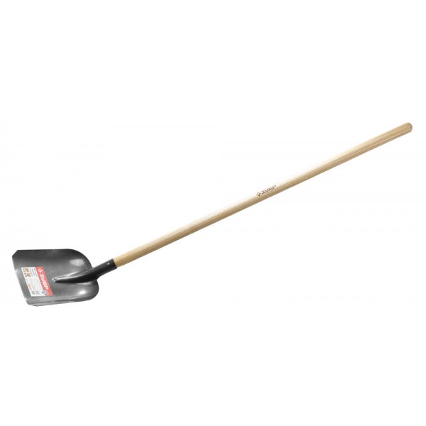 Лопата совковая ЗУБР "Фаворит", деревянный черенок из ясеня, 270х230х1440мм