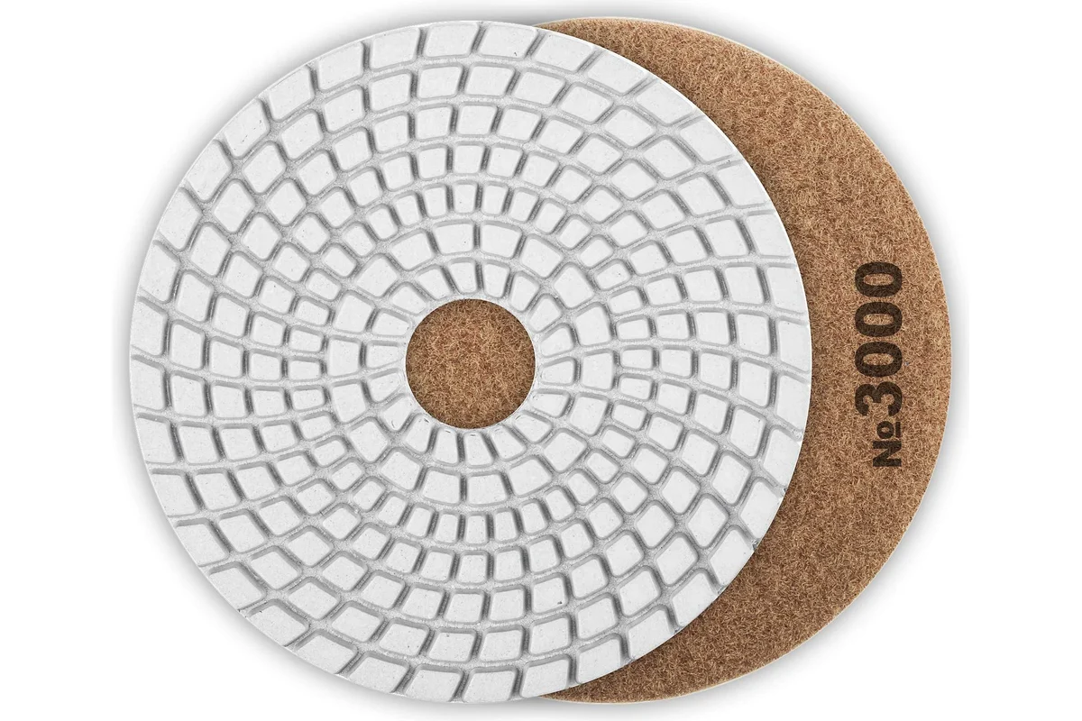 Круг алмазный гибкий шлифовальный Ø125мм, P3000, мокрое шлифование, ЗУБР