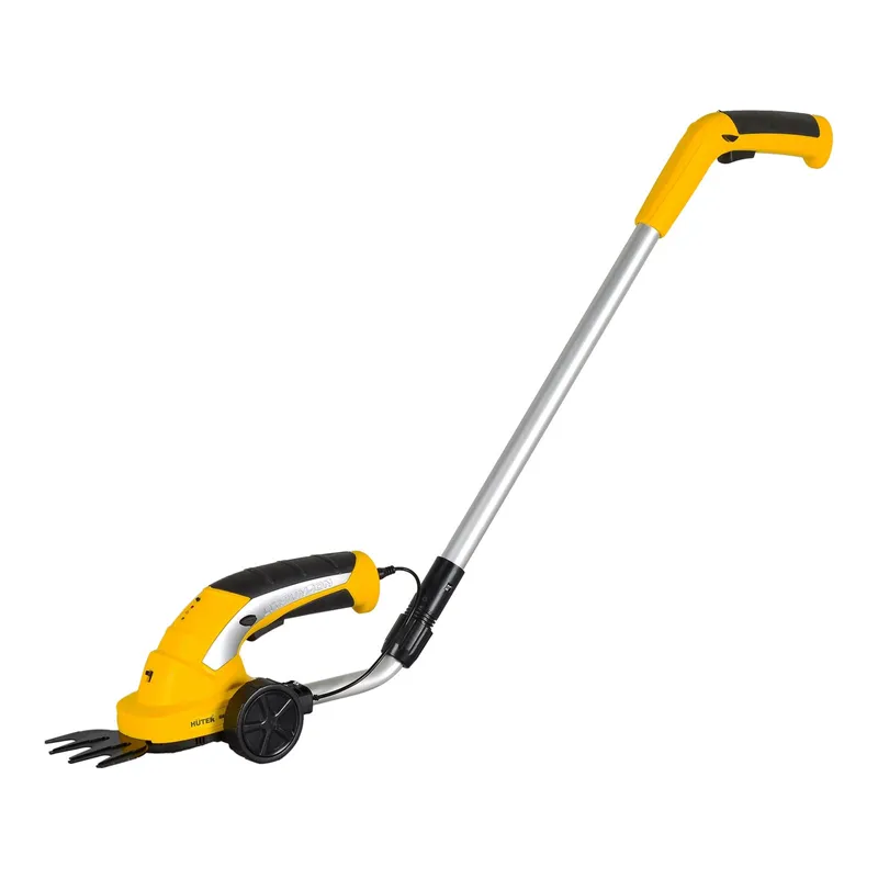 Триммер-кусторез аккум. GET-3,6H (3,6В, Li-Ion, 1,5Ач, макс.толщина реза 8мм, телеск. штанга) HUTER