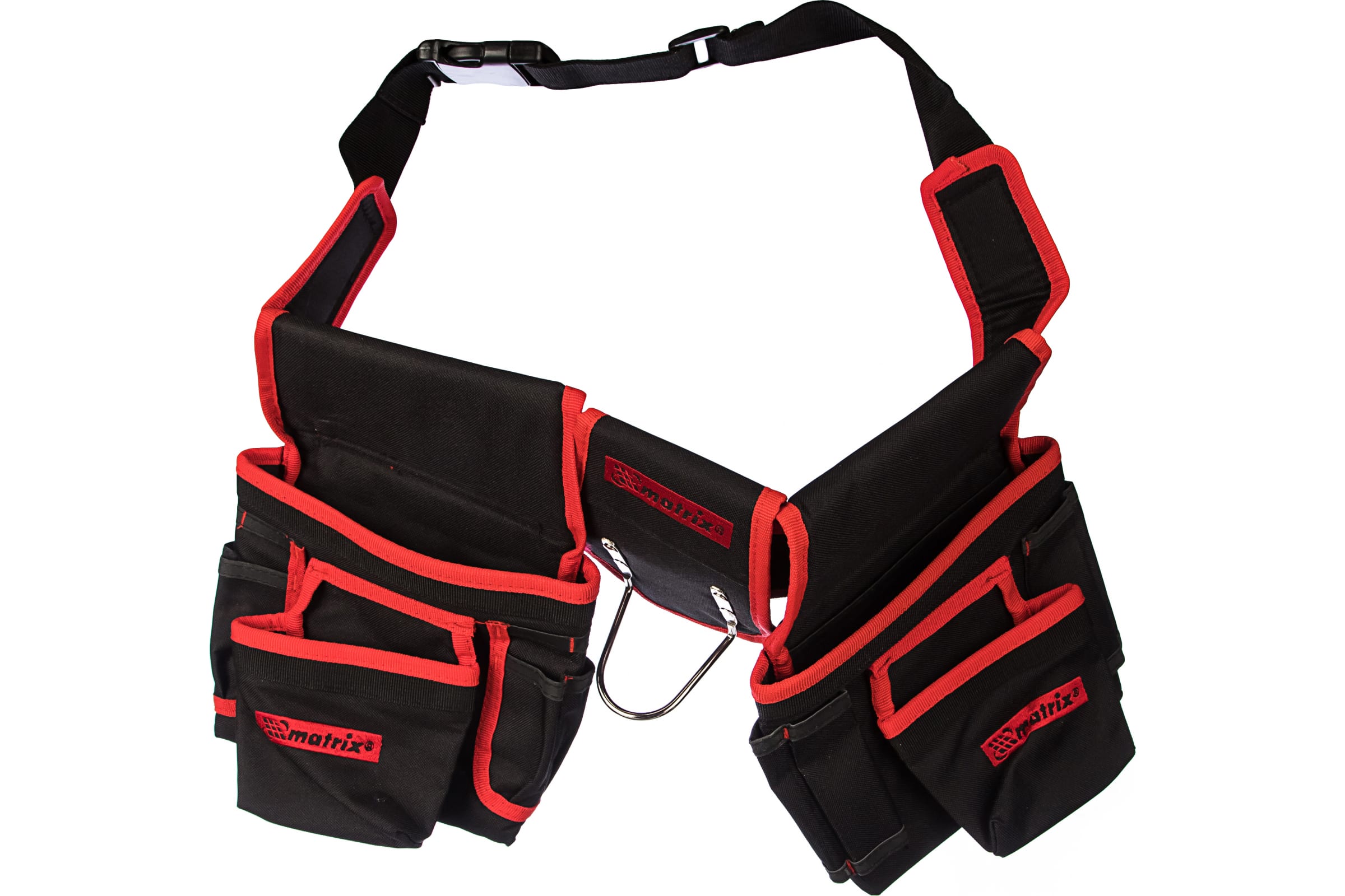 Сумка-пояс двойная, 20 карманов, держатель для молотка MATRIX
