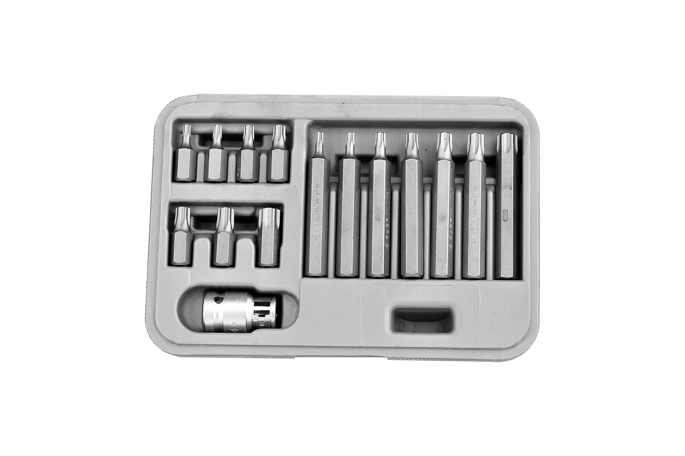 Набор специальных бит TORX 15 предм. ЗУБР "Авто-Эксперт" в пластиковом боксе