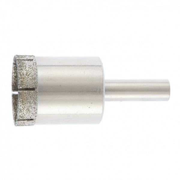 Сверло алмазное по керамической плитке Ø25х55мм, цилиндрический хвостовик СИБРТЕХ