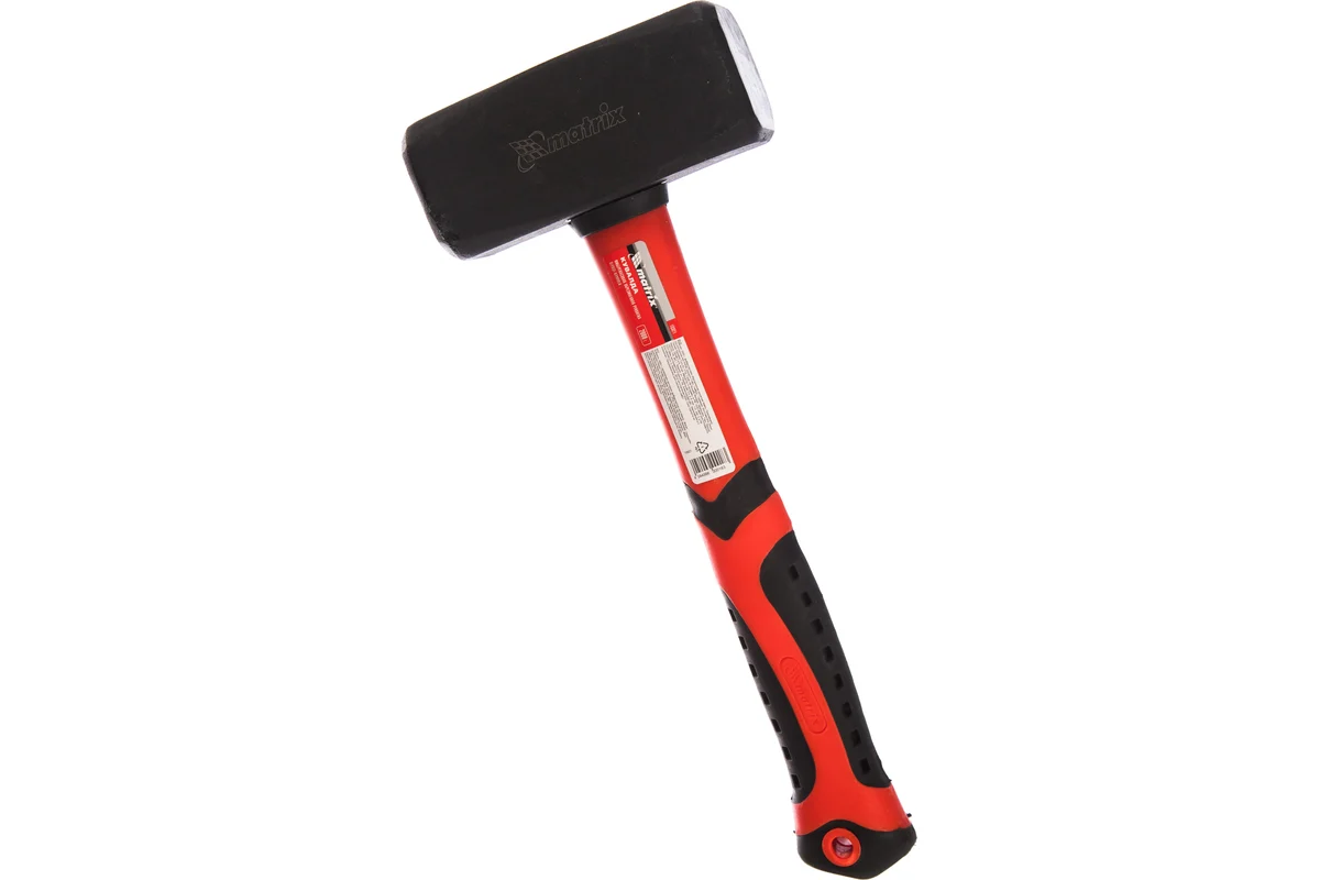 Кувалда 2,0кг, фиберглассовая обрезиненная рукоятка MATRIX