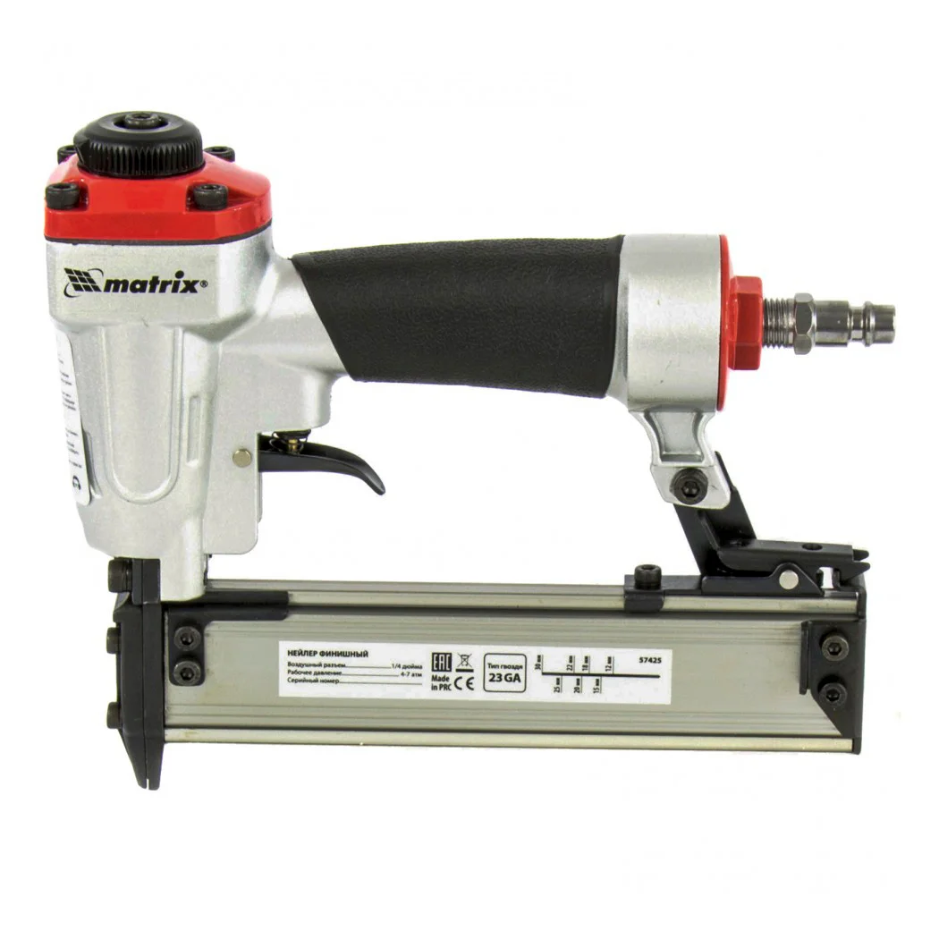 Гвоздезабиватель пневматический: 57410 (гвозди тип 18GA, 10-50мм) MATRIX