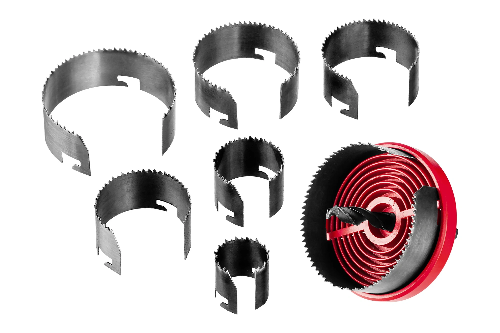 Пила кольцевая наборная по дереву, 7 полотен: 26-63х18мм ЗУБР "Мастер"