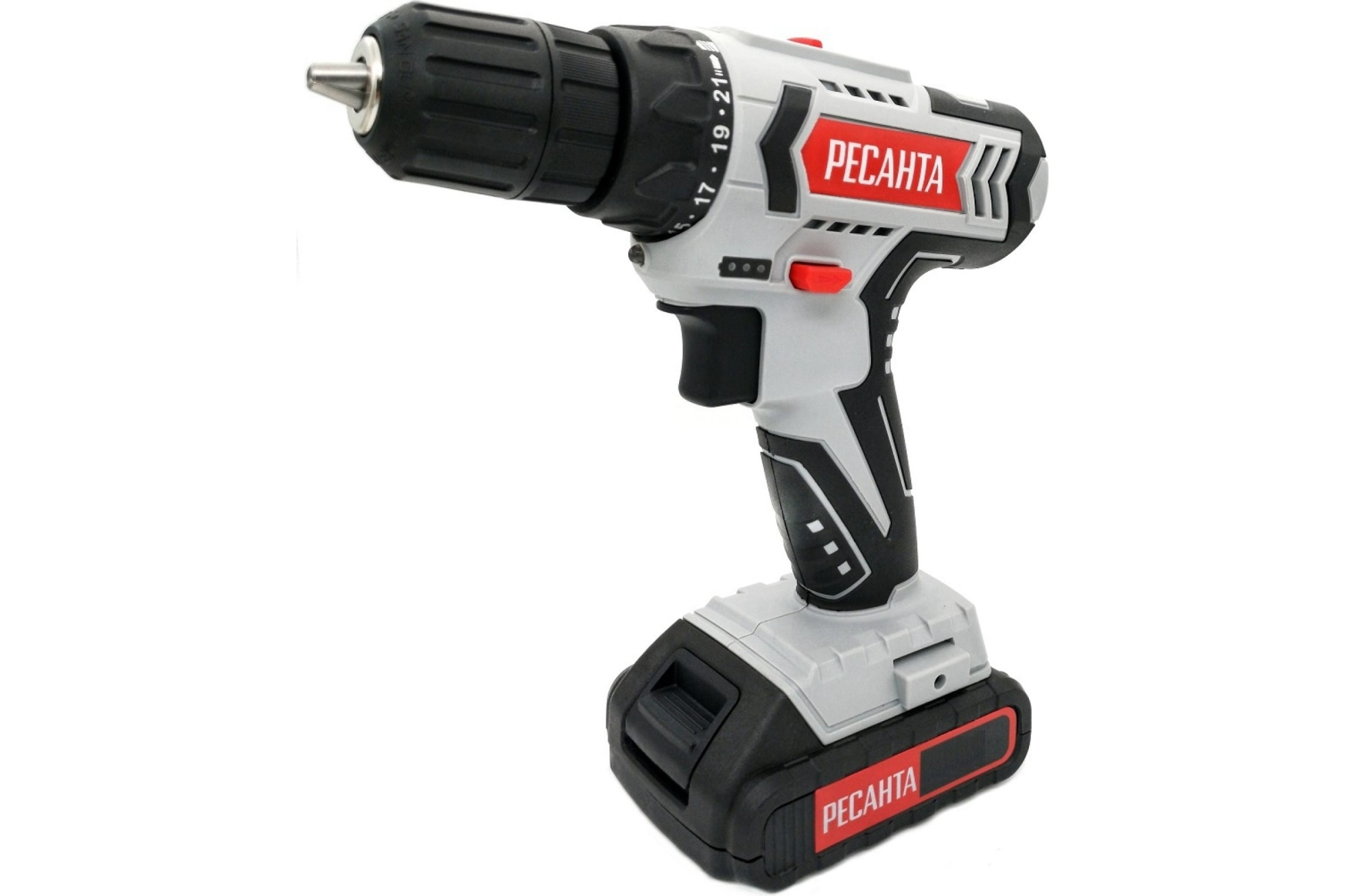 Аккум.дрель-шуруповёрт ДА-18-2ЛК (18В, Li-lon, 2х2Ач, 50Нм, патр.б/з 10мм, кейс) РЕСАНТА