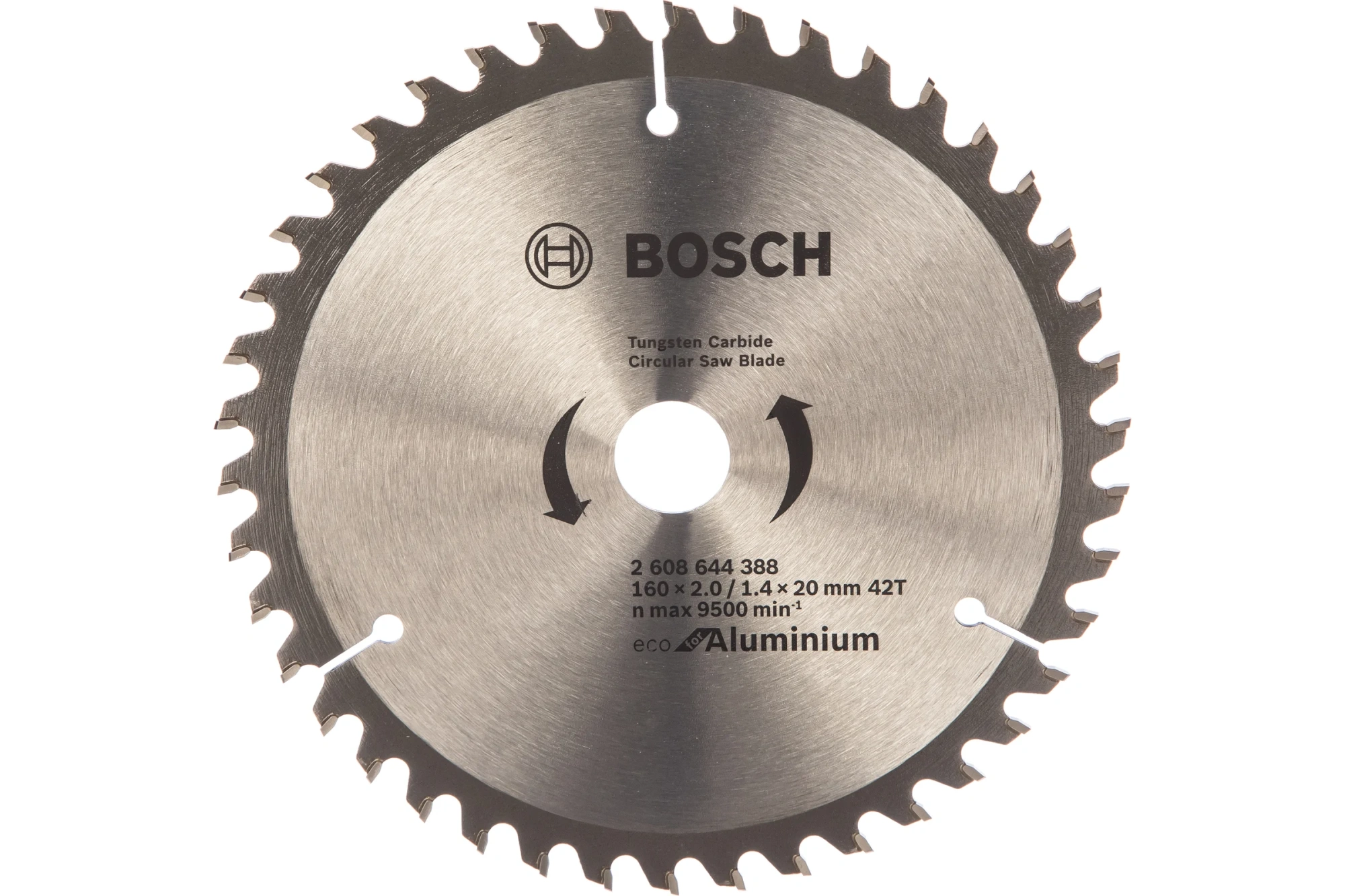 Диск пильный по алюминию ECO 160х20/16мм Т42 с твердосплавными зубьями BOSCH