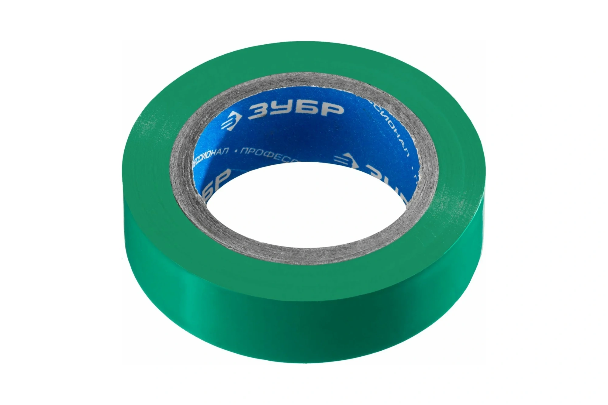 Изолента ЗУБР "Мастер" 10мх15мм зелёная, ПВХ, не поддерживающая горение