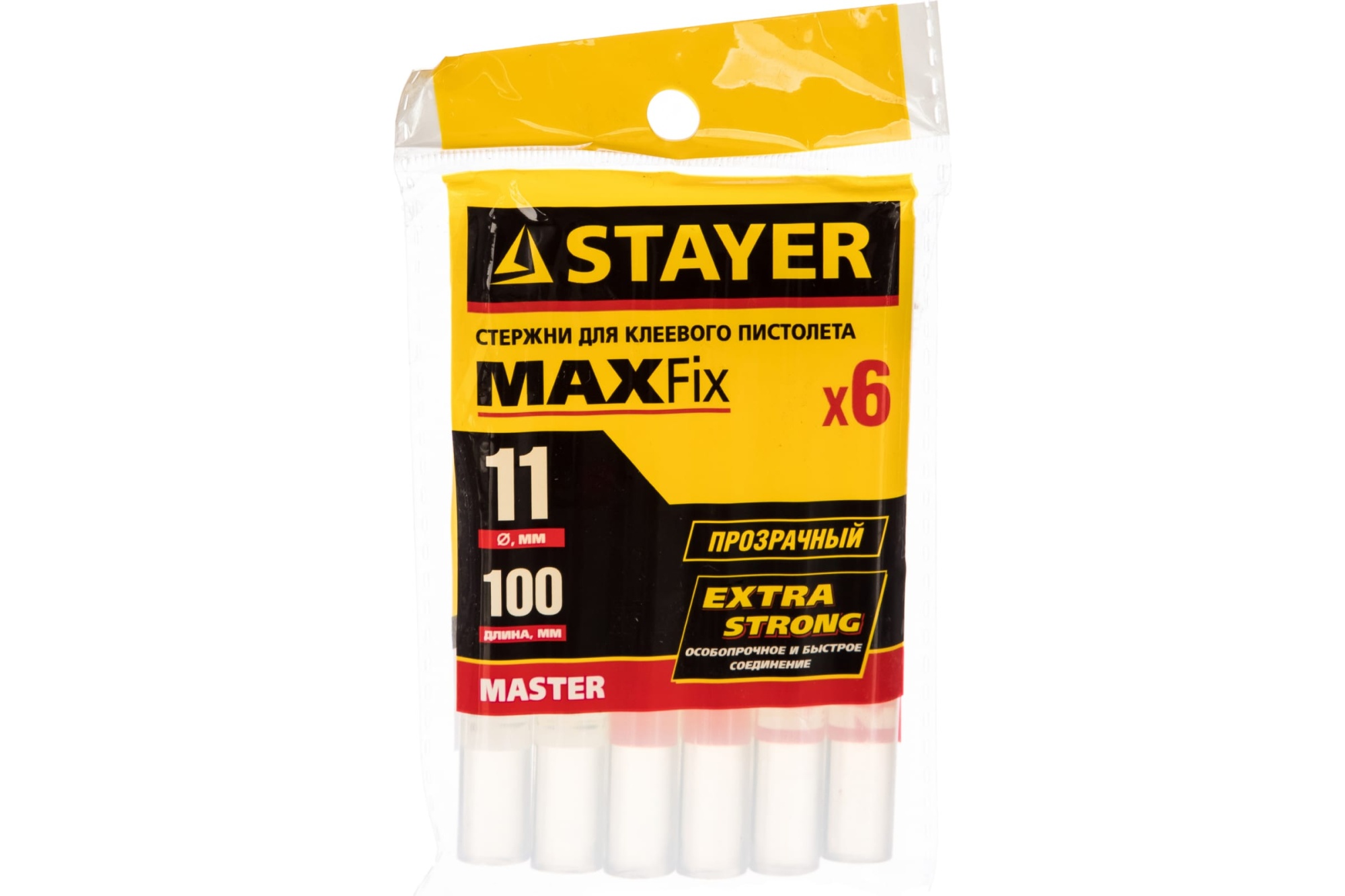Набор стержней для клеевого пистолета 11х100мм, 6шт Stayer "Profi"