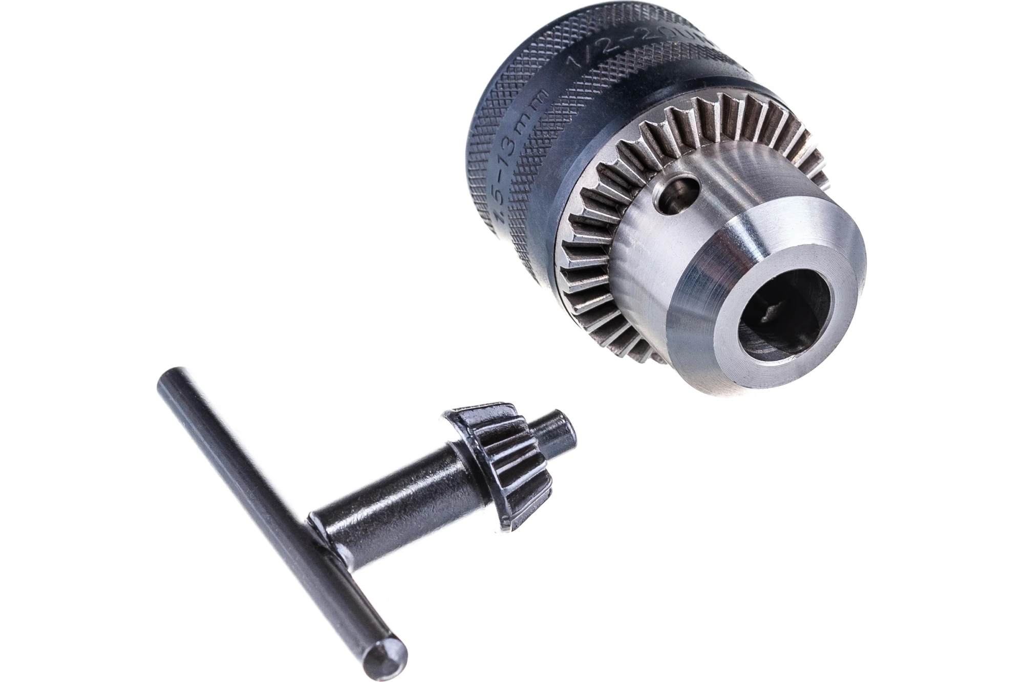 Патрон сверлильный ЗУБР "Мастер" 13мм, 1/2", цельнометаллический, с ключом