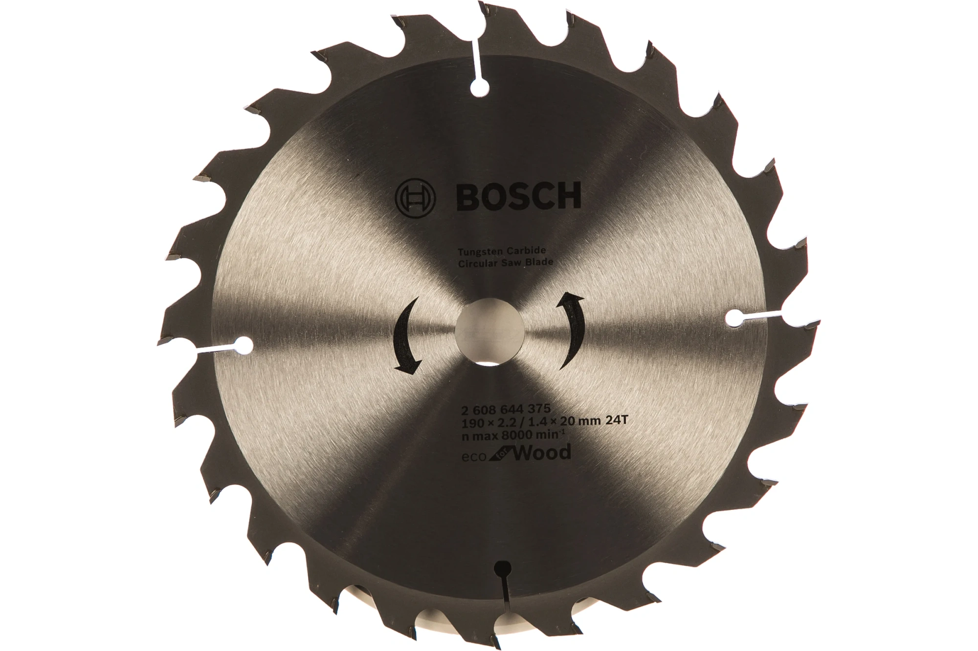 Диск пильный по дереву ECO 190х20мм Т24 с твердосплавными зубьями BOSCH