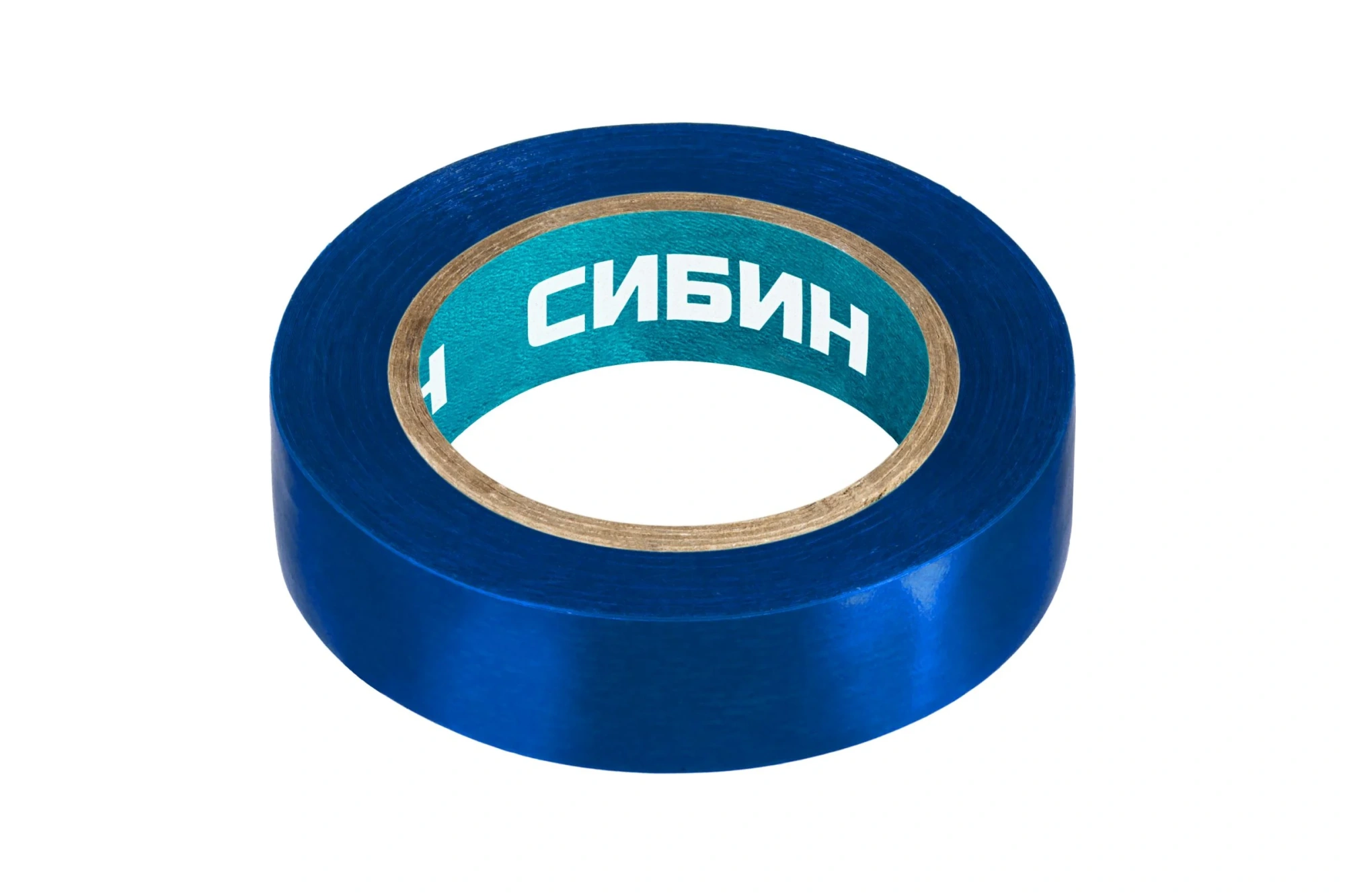 Изолента СИБИН 10мх15мм синяя, ПВХ
