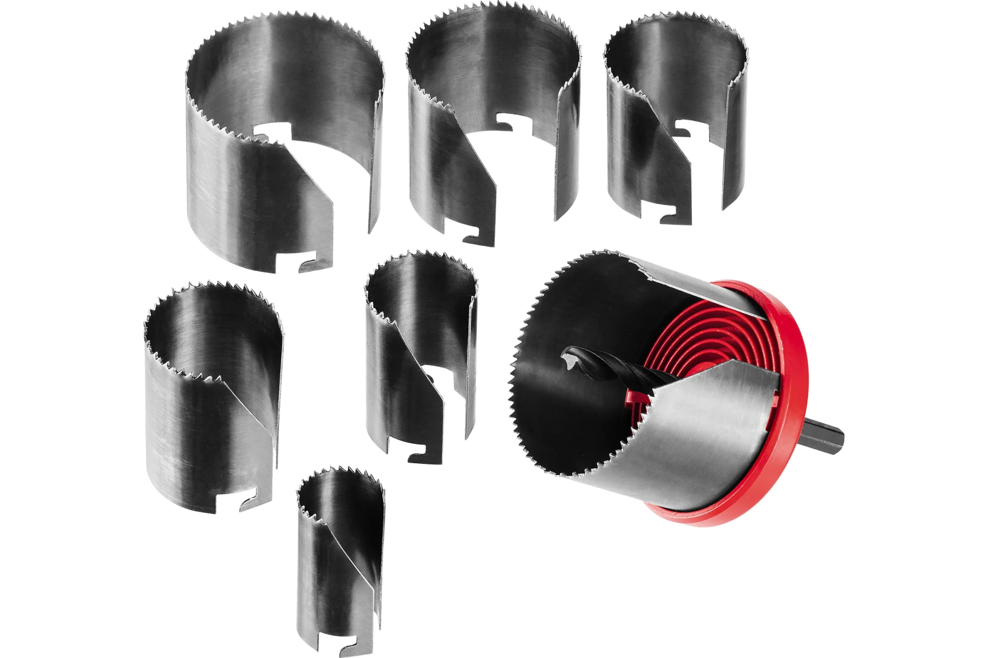 Пила кольцевая наборная по дереву, 7 полотен: 26-63х42мм ЗУБР "Мастер"