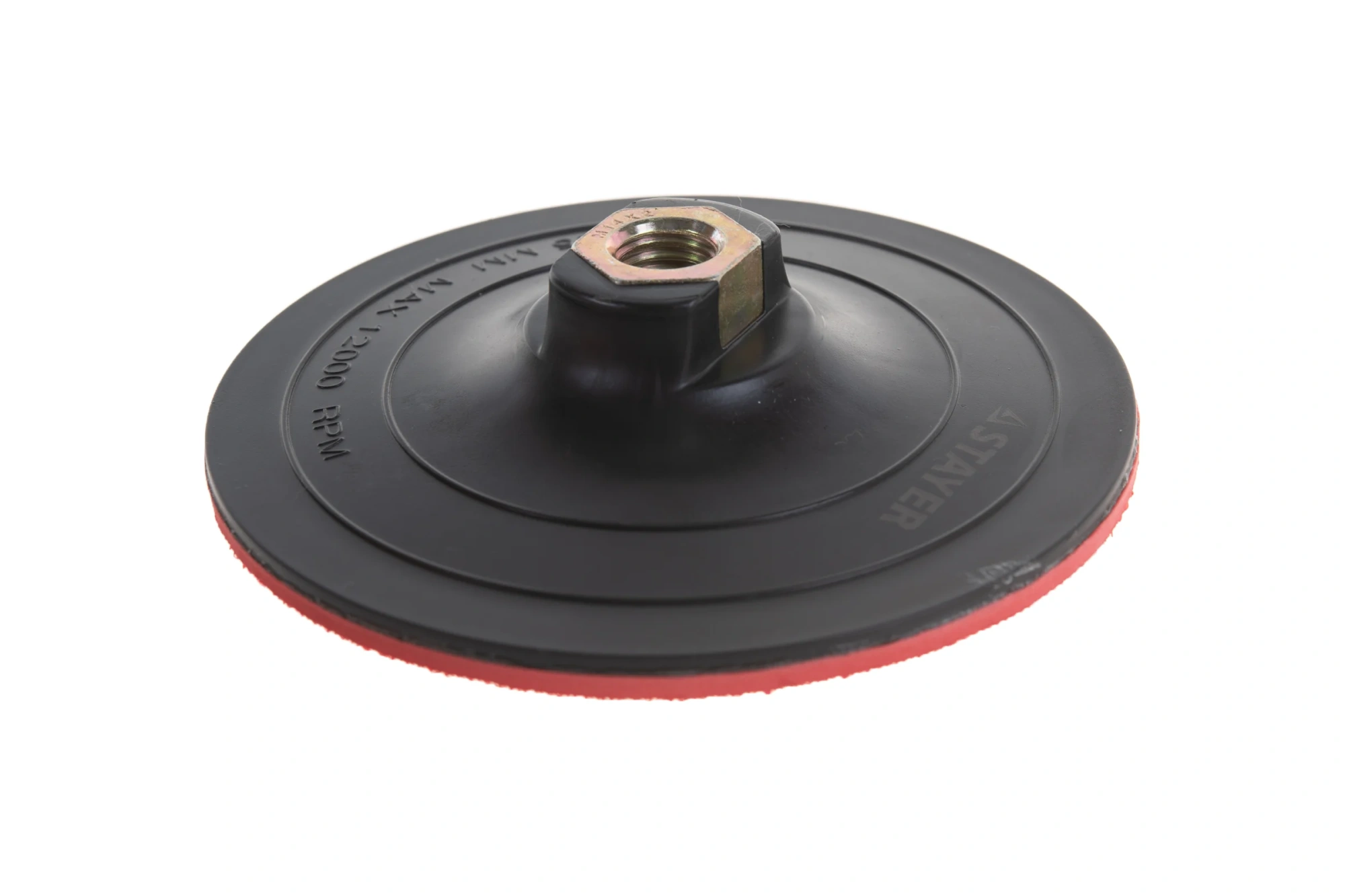 Насадка пластиковая жёсткая Ø125мм, М14 для УШМ под круг на липучке STAYER "MASTER"