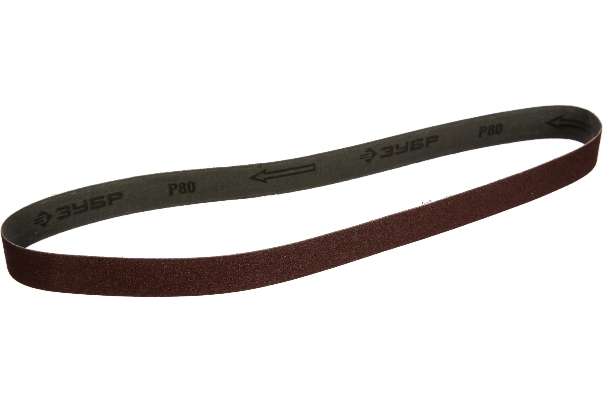 Лента шлифовальная ЗУБР "Мастер" 25х762мм, P80, для станка ЗШС-330 (1шт)