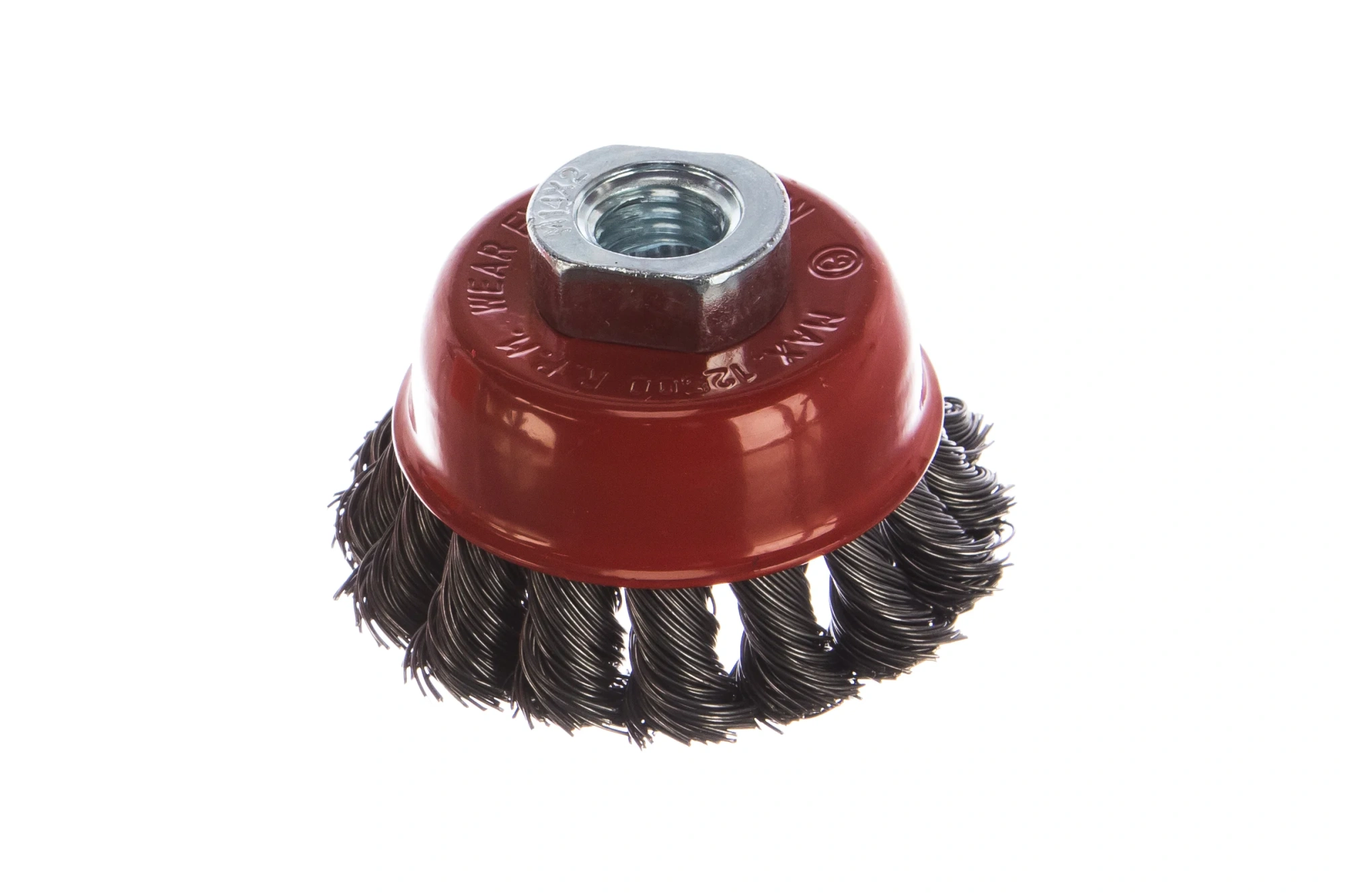 Щётка для УШМ чашечная Ø65мм, М14, крученая проволока 0,5мм MATRIX