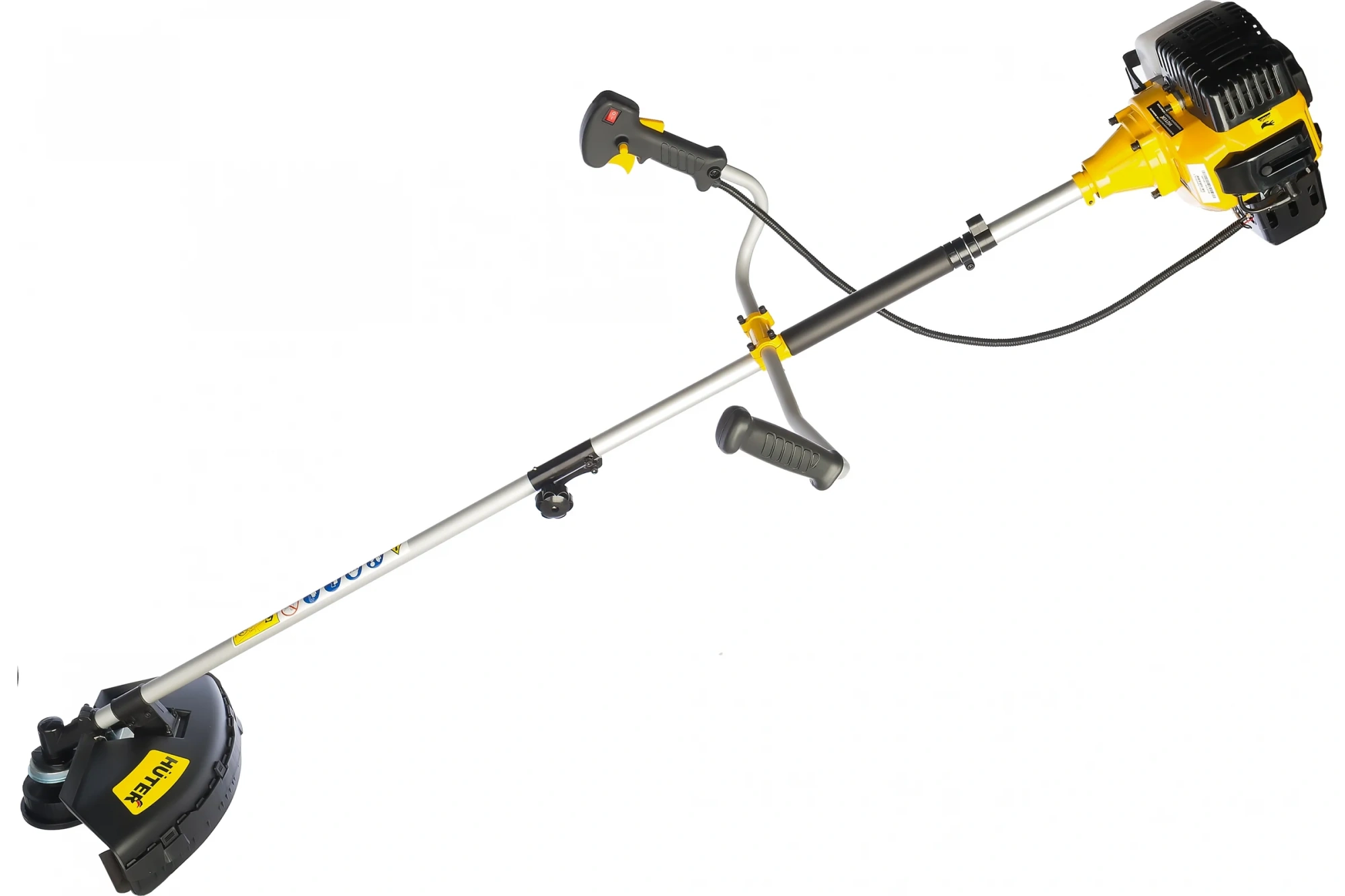 Триммер бензиновый GGT-1500S (2,0л.с., 1,5кВт, 43см3, нож/леска 255мм/460мм, разъемная штанга) HUTER