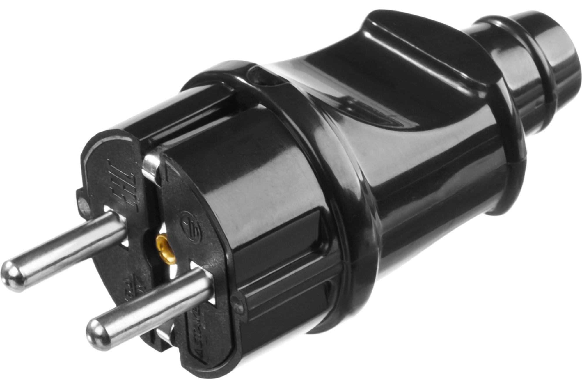 Вилка электрическая Stayer "Master", с заземлением, 16А/220В, черная