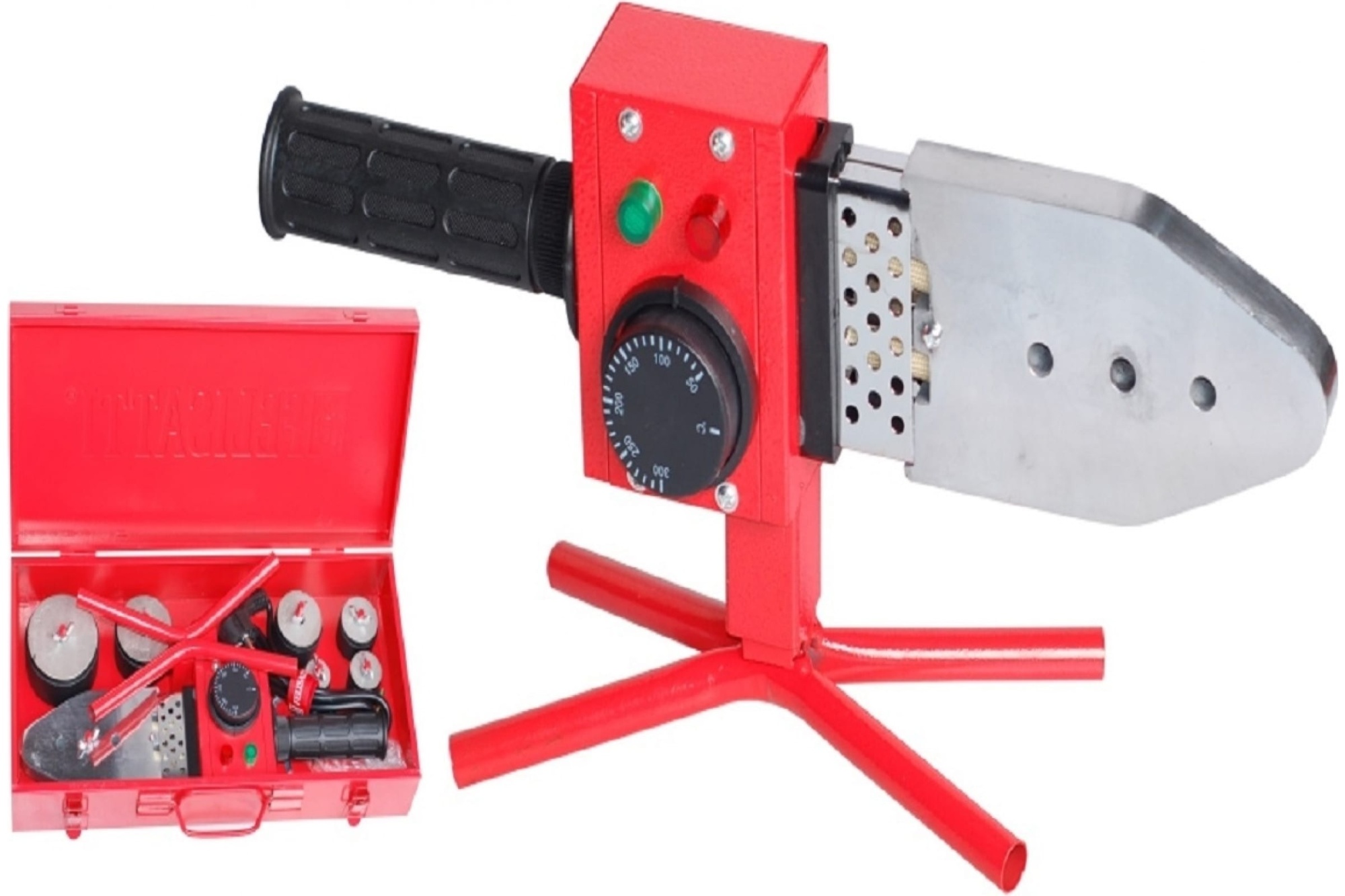 Аппарат для сварки полипропиленовых труб АСПТ-800 (800Вт, кейс, набор насадок) FELISATTI