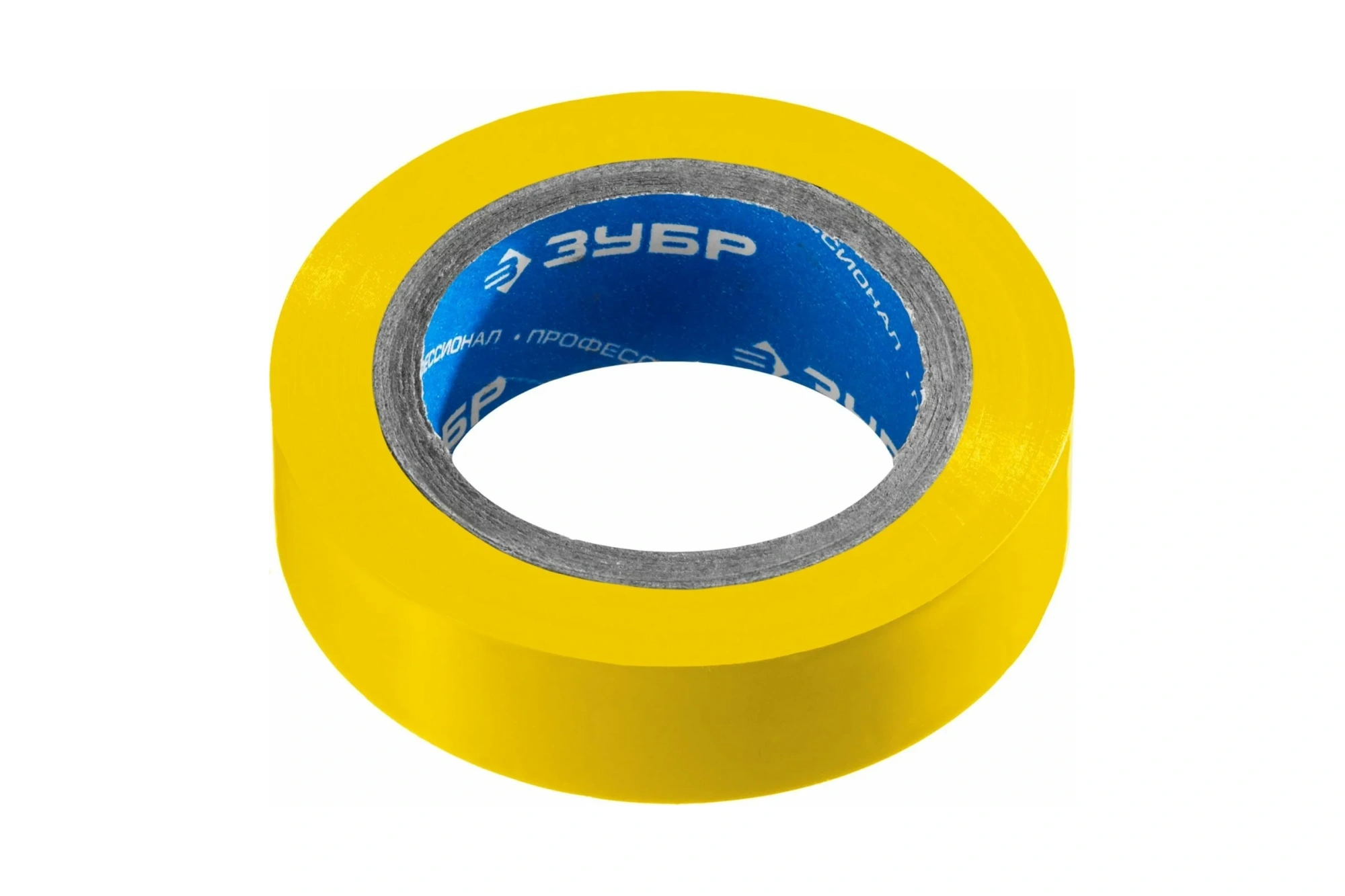 Изолента ЗУБР "Мастер" 10мх15мм желтая, ПВХ, не поддерживающая горение