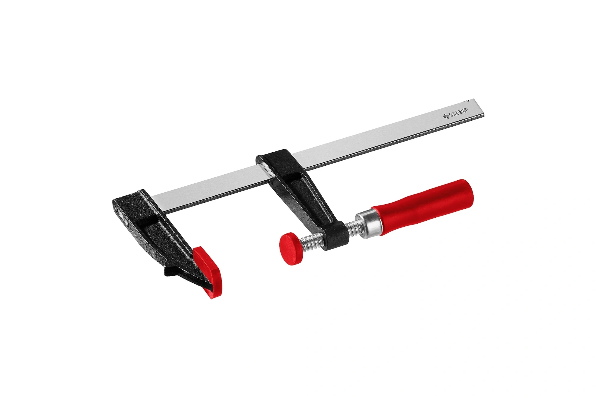 Струбцина ЗУБР "Мастер" 50х150мм, тип "F", пластмассовая ручка, стальная закаленная рейка