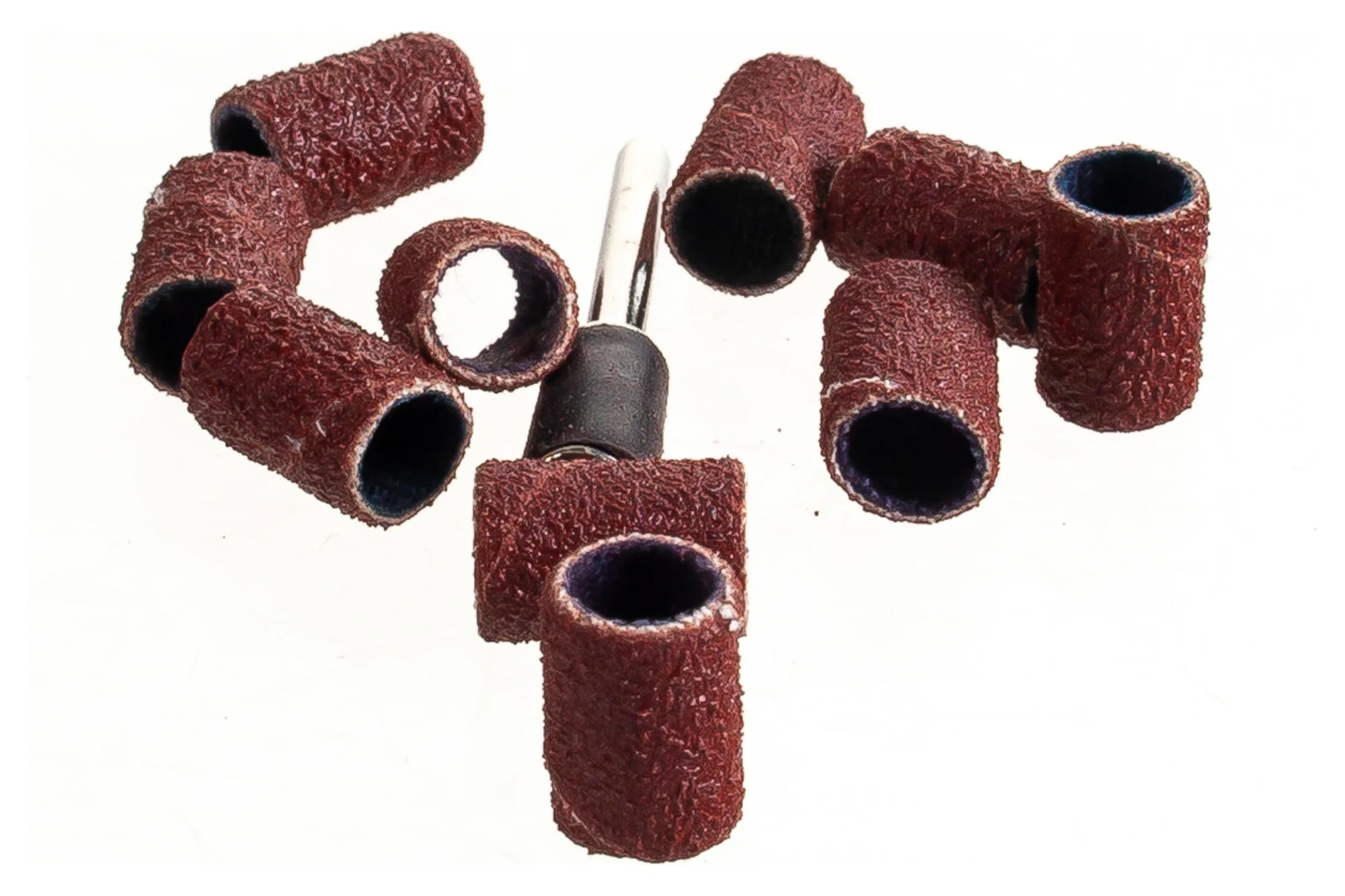 Набор цилиндров шлифовальных абразивных 10шт, Ø6,25мм, с оправкой, Р80/120, STAYER